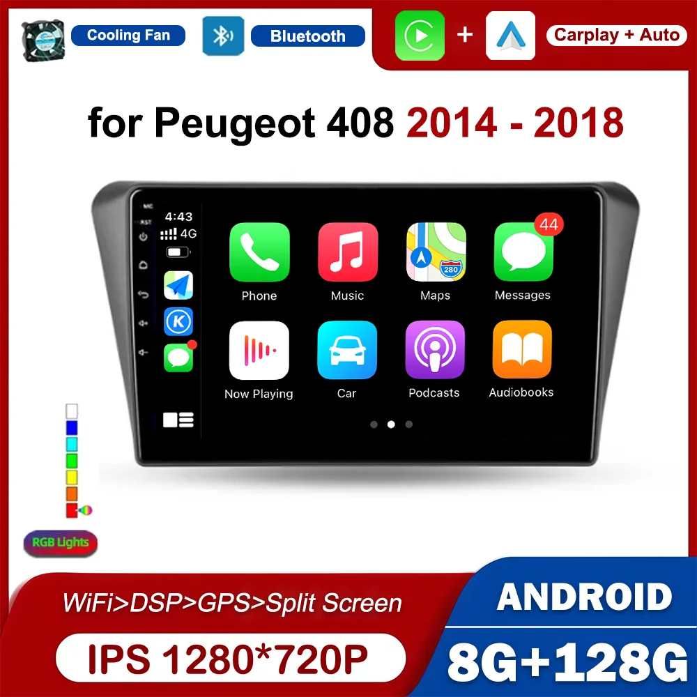 Android Intelligent System 10 inch Car Radio Multimedia Stereo Player for Peugeot 408 2014 - 2018 GPS Navi Auto Accessories WiFi
Android Intelligent System 10 inch Car Radio Multimedia Stereo Player for Peugeot 408 2014 - 2018 GPS Navi Auto Accessories WiFi