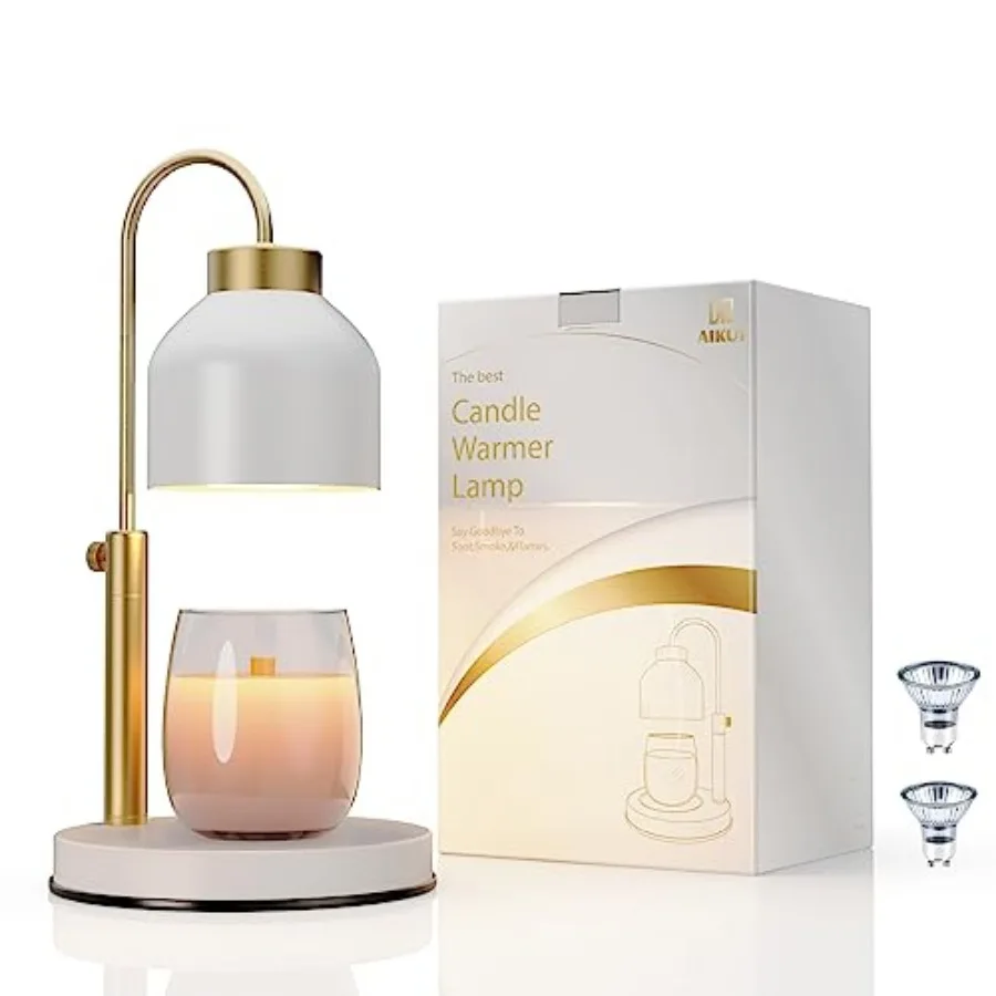 Candle Warmer Lamp, with 2 Bulbs, Timer and Dimmer, Compatible with Large Yankee Candle Jars, 3 Wick Candles, Height Adjustable
Candle Warmer Lamp, with 2 Bulbs, Timer and Dimmer, Compatible with Large Yankee Candle Jars, 3 Wick Candles, Height Adjustable
