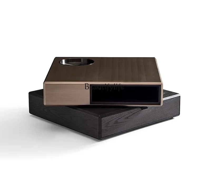 New Modern simple coffee table small apartment light luxury rotating storage square coffee table
New Modern simple coffee table small apartment light luxury rotating storage square coffee table