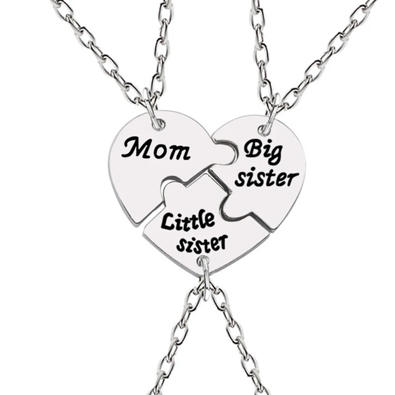 Family Love Heart Stitching Pendant Necklace Set for Mother's Day Care And Affection Jewelry for the Special People in Your Lif
Family Love Heart Stitching Pendant Necklace Set for Mother's Day Care And Affection Jewelry for the Special People in Your Lif
