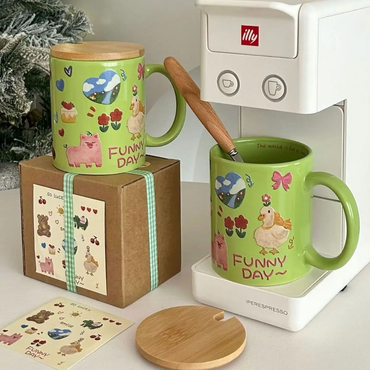 Mug Cartoon Graffiti Ceramic Cup Instagram Style Cute Children's Fun Breakfast Cup Coffee Cup Large Capacity Mug Gift Box
Mug Cartoon Graffiti Ceramic Cup Instagram Style Cute Children's Fun Breakfast Cup Coffee Cup Large Capacity Mug Gift Box