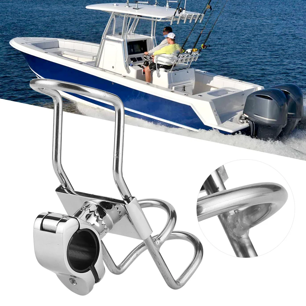 Boat Fishing Rod Clamp Boat Pole Bracket Fishing Rod Rack Stainless Steel Rail Mount Pole Bracket Support Clamp Boat Accessories
Boat Fishing Rod Clamp Boat Pole Bracket Fishing Rod Rack Stainless Steel Rail Mount Pole Bracket Support Clamp Boat Accessories