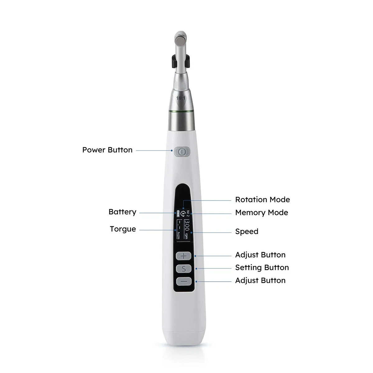 Dental Wireless LED Endo Motor 16:1 Contra Angle Root Canal Treatment Endodontic
Dental Wireless LED Endo Motor 16:1 Contra Angle Root Canal Treatment Endodontic