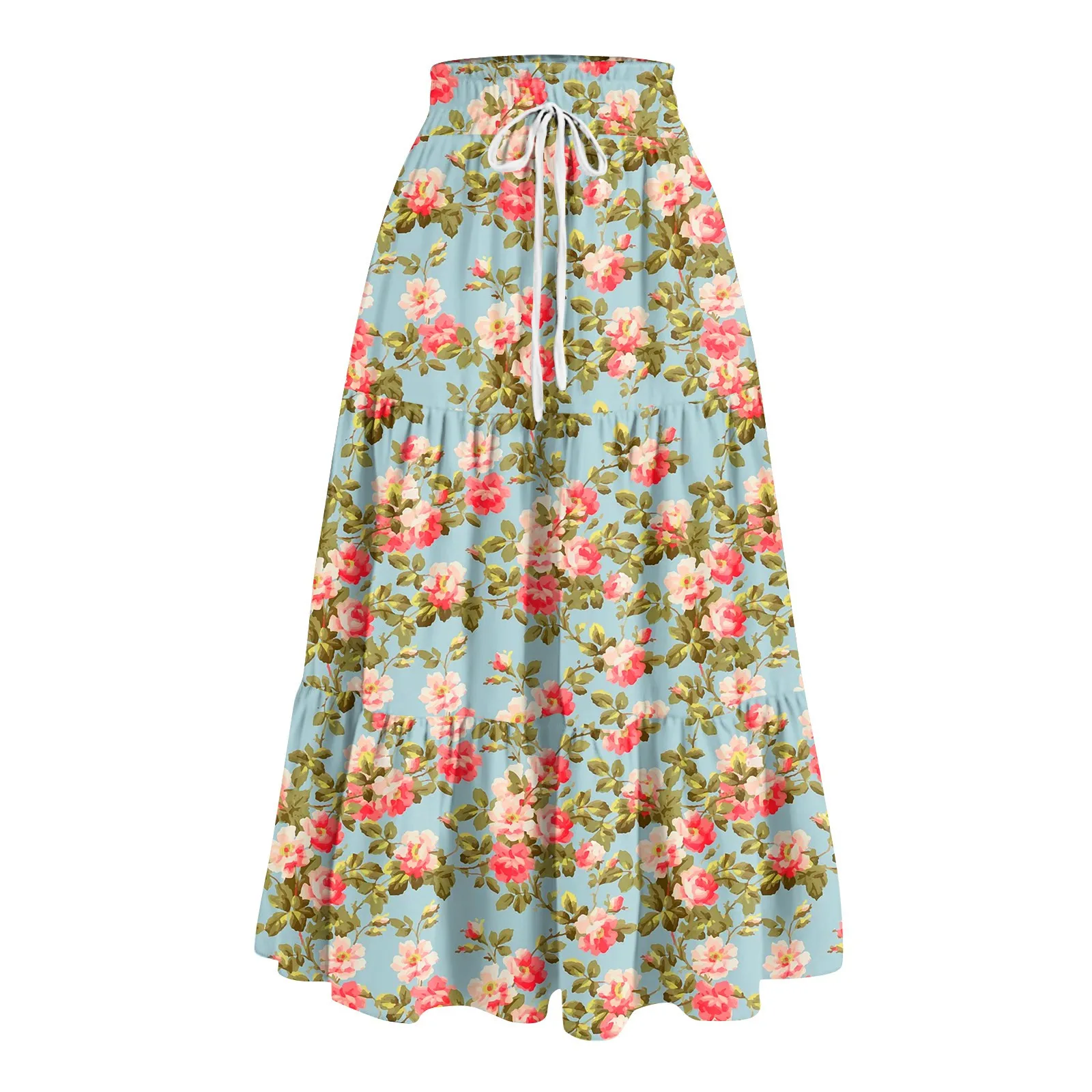 Vintage Floral Print A-line Skirt Summer Women 2025 Korean Pleated Skirt Streetwear Drawstring Elastic Waist Midi Skirt
Vintage Floral Print A-line Skirt Summer Women 2025 Korean Pleated Skirt Streetwear Drawstring Elastic Waist Midi Skirt