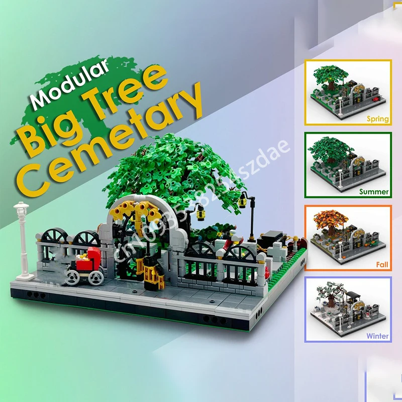1164pcs MOC Big Tree Cemetary Modular Buildings Building Blocks Logical thinking up Hands-on ability up Christmas toy Gift
1164pcs MOC Big Tree Cemetary Modular Buildings Building Blocks Logical thinking up Hands-on ability up Christmas toy Gift