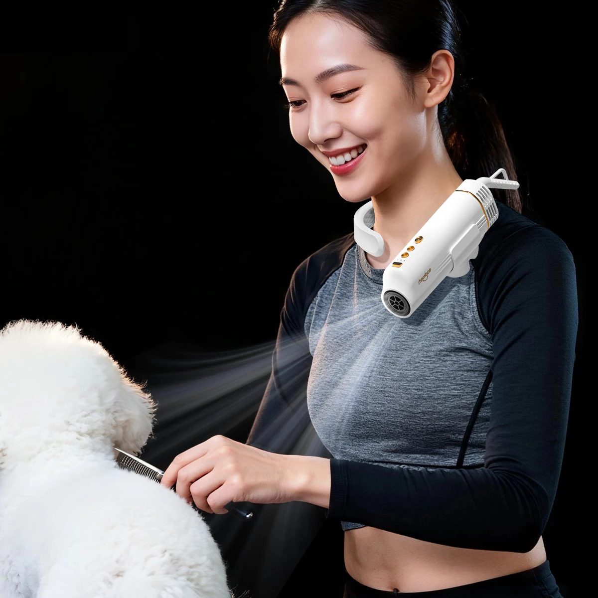 Portable Light-Weight Neck Mounting Pet Grooming Finishing Dryer
Portable Light-Weight Neck Mounting Pet Grooming Finishing Dryer