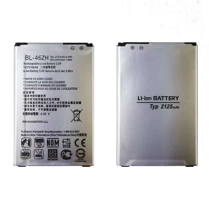 Для LG Leon Tribute 2 K7 K8 LS675 D213 H340 L33 X210 BL 46ZH Надежная сменная батарея для мобильного телефона Прочный 2125 мАч BL-46ZH
Для LG Leon Tribute 2 K7 K8 LS675 D213 H340 L33 X210 BL 46ZH Надежная сменная батарея для мобильного телефона Прочный 2125 мАч BL-46ZH