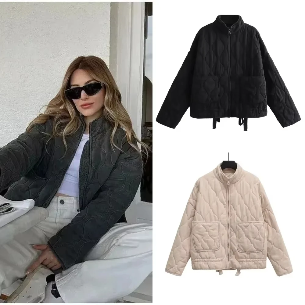 Women's Cotton Jacket Traf 2024 New Arrival Vintage Lenzing Rayon High Collar Large Pocket Decorative Quilted Coat for Women
Women's Cotton Jacket Traf 2024 New Arrival Vintage Lenzing Rayon High Collar Large Pocket Decorative Quilted Coat for Women