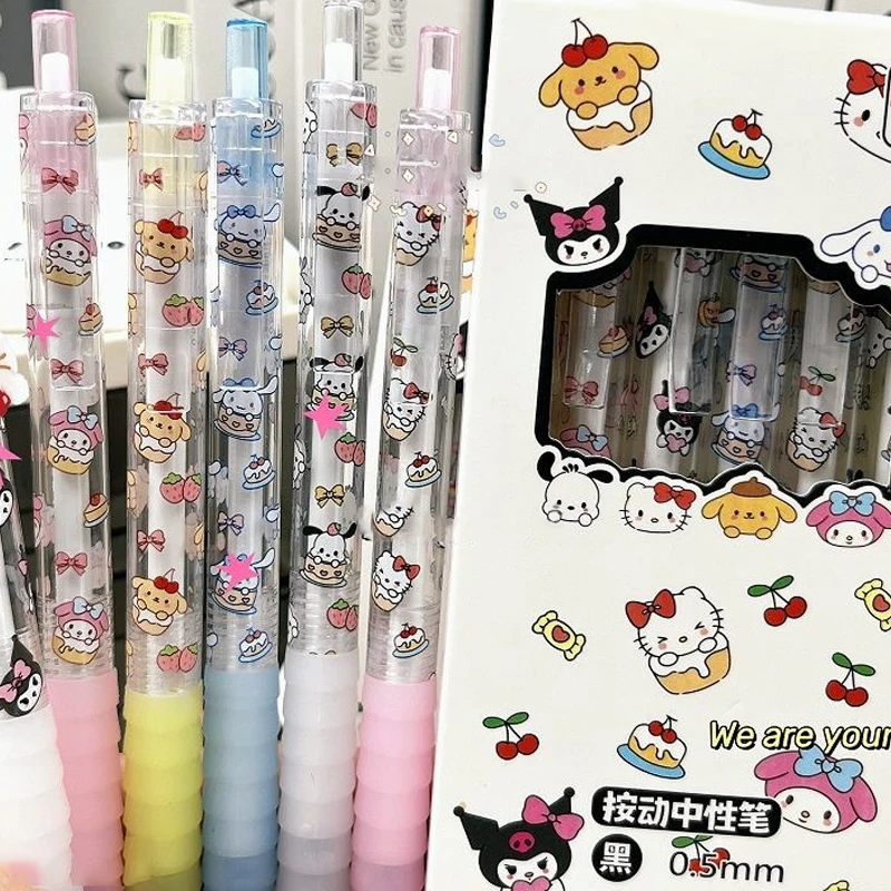 6/12pcs Cute Sanrio 0.5mm Press Gel Pen Black Quick-drying Smooth Gel Pen School Student Stationery Supplies Girly Gift
6/12pcs Cute Sanrio 0.5mm Press Gel Pen Black Quick-drying Smooth Gel Pen School Student Stationery Supplies Girly Gift