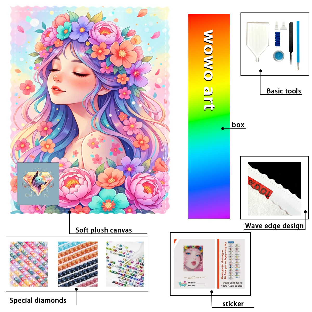 【Piu Diamond Art】La chica rodeada por las flores 100% resin FD+ab+cr Diamond Stamping Kit Perfect Masterpiece worth Buying
【Piu Diamond Art】La chica rodeada por las flores 100% resin FD+ab+cr Diamond Stamping Kit Perfect Masterpiece worth Buying