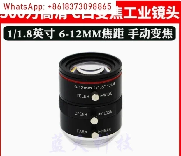Camera 1080P 3800W HD 60FPS 2K Industry C/CS-Mount Camera Live Streaming Webcam with 6-12mm or 6-60mm Varifocal Lens
Camera 1080P 3800W HD 60FPS 2K Industry C/CS-Mount Camera Live Streaming Webcam with 6-12mm or 6-60mm Varifocal Lens