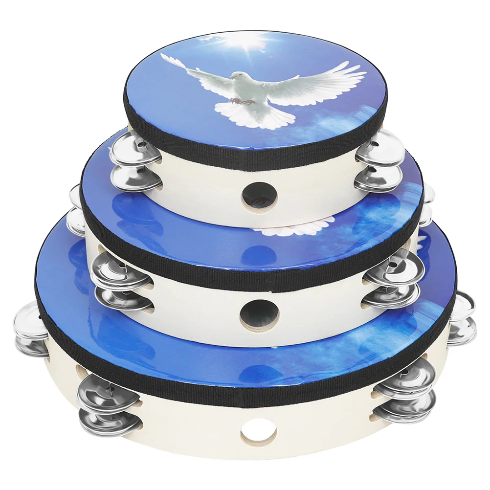 3 Pcs Hand Crank Tambourine Child for Kids The Pet Musical Instruments Children Drum
3 Pcs Hand Crank Tambourine Child for Kids The Pet Musical Instruments Children Drum