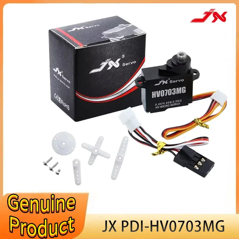 JX PDI-HV0703MG Micro Servo 3KG Digital Servo Coreless Motor 8.4V Full Aluminum Casefor RC Cars Helicopter Crawler
JX PDI-HV0703MG Micro Servo 3KG Digital Servo Coreless Motor 8.4V Full Aluminum Casefor RC Cars Helicopter Crawler