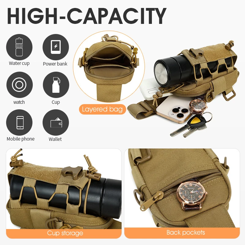 Tactical Men Chest Bag Cup Storage Hiking Cycling Climbing Camping Sports Sling Bags Outdoor Travel Water Bottle Crossbody Pack
Tactical Men Chest Bag Cup Storage Hiking Cycling Climbing Camping Sports Sling Bags Outdoor Travel Water Bottle Crossbody Pack