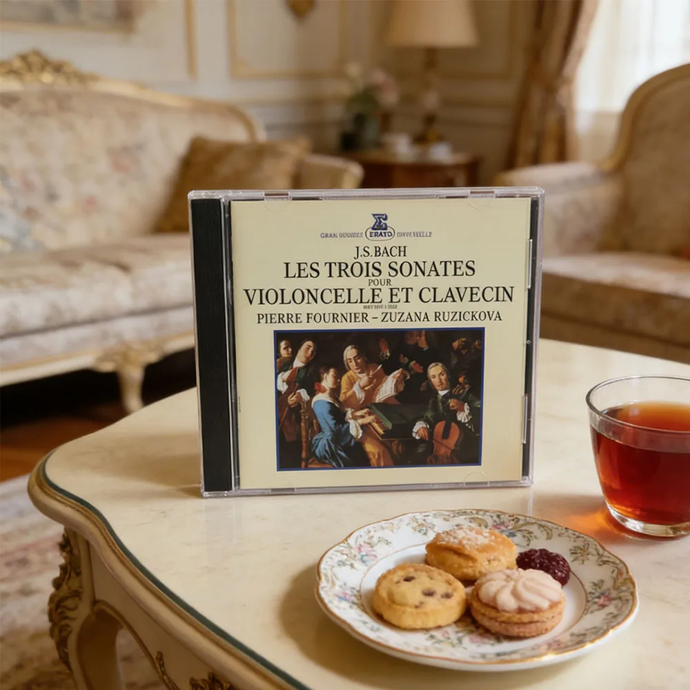 CD Pierre Fournier&Zuzana Ruzickova|J.S.Bach 3 Cello Sonatas BWV 1027–1029 Erato Stereo High-Fidelity Audiophile Maste Recording
CD Pierre Fournier&Zuzana Ruzickova|J.S.Bach 3 Cello Sonatas BWV 1027–1029 Erato Stereo High-Fidelity Audiophile Maste Recording