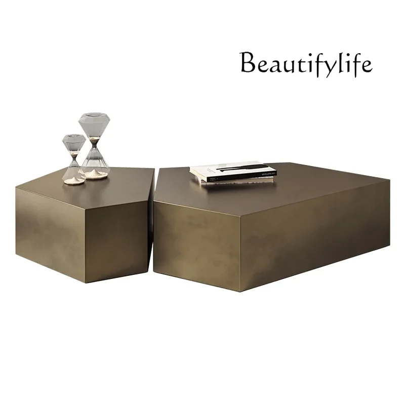 Y Простой легкий роскошный матовый журнальный столик, комбинированный дизайн, креативный журнальный столик из нержавеющей стали для гостиной, специальной формы
Y Простой легкий роскошный матовый журнальный столик, комбинированный дизайн, креативный журнальный столик из нержавеющей стали для гостиной, специальной формы