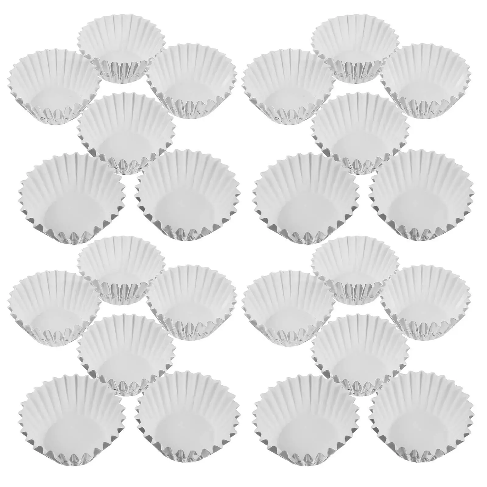 500 Pcs Silver Thickened Aluminum Foil Cake Base Cups High Temperature Fall Foil Containers Versatile Use Baking
500 Pcs Silver Thickened Aluminum Foil Cake Base Cups High Temperature Fall Foil Containers Versatile Use Baking