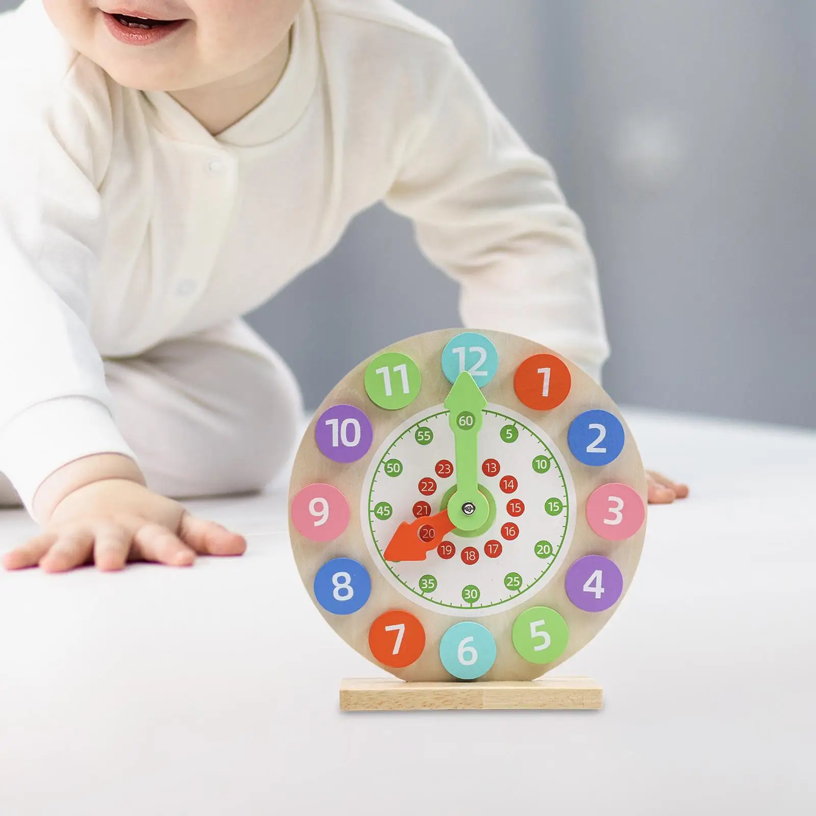 Wood Teaching Clock Life Skills Training Games Teaching Time Telling Time Educational Toy Montessori Teaching Clock for Baby
Wood Teaching Clock Life Skills Training Games Teaching Time Telling Time Educational Toy Montessori Teaching Clock for Baby