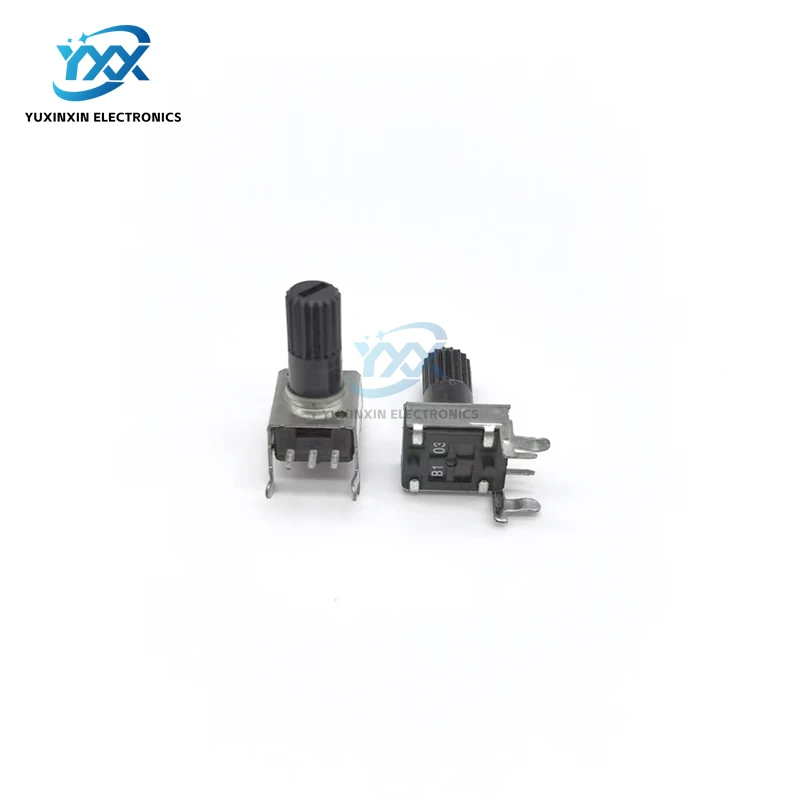 10PCS RV09 Horizontal Potentiometer RV0931 Adjustable Resistor 1KΩ 2KΩ 5KΩ 10KΩ 50KΩ 100KΩ L20mm(Shaft Length 12.5mm) WH09 Type
10PCS RV09 Horizontal Potentiometer RV0931 Adjustable Resistor 1KΩ 2KΩ 5KΩ 10KΩ 50KΩ 100KΩ L20mm(Shaft Length 12.5mm) WH09 Type