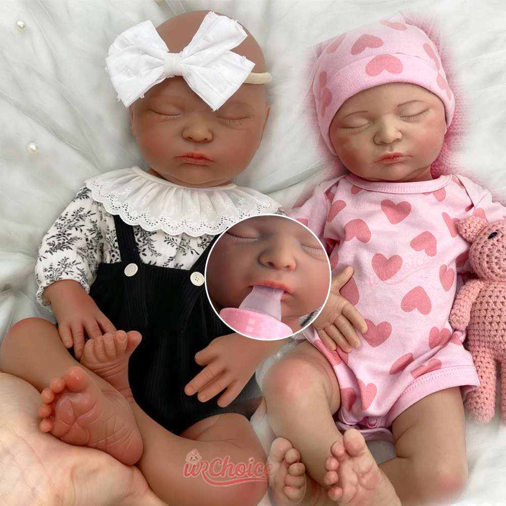 Dark Skin Baby Girl 18inch Full Solid Silicone Reborn Baby Doll Skin Friendly Lifelike Companion Doll for Emotional Support
Dark Skin Baby Girl 18inch Full Solid Silicone Reborn Baby Doll Skin Friendly Lifelike Companion Doll for Emotional Support