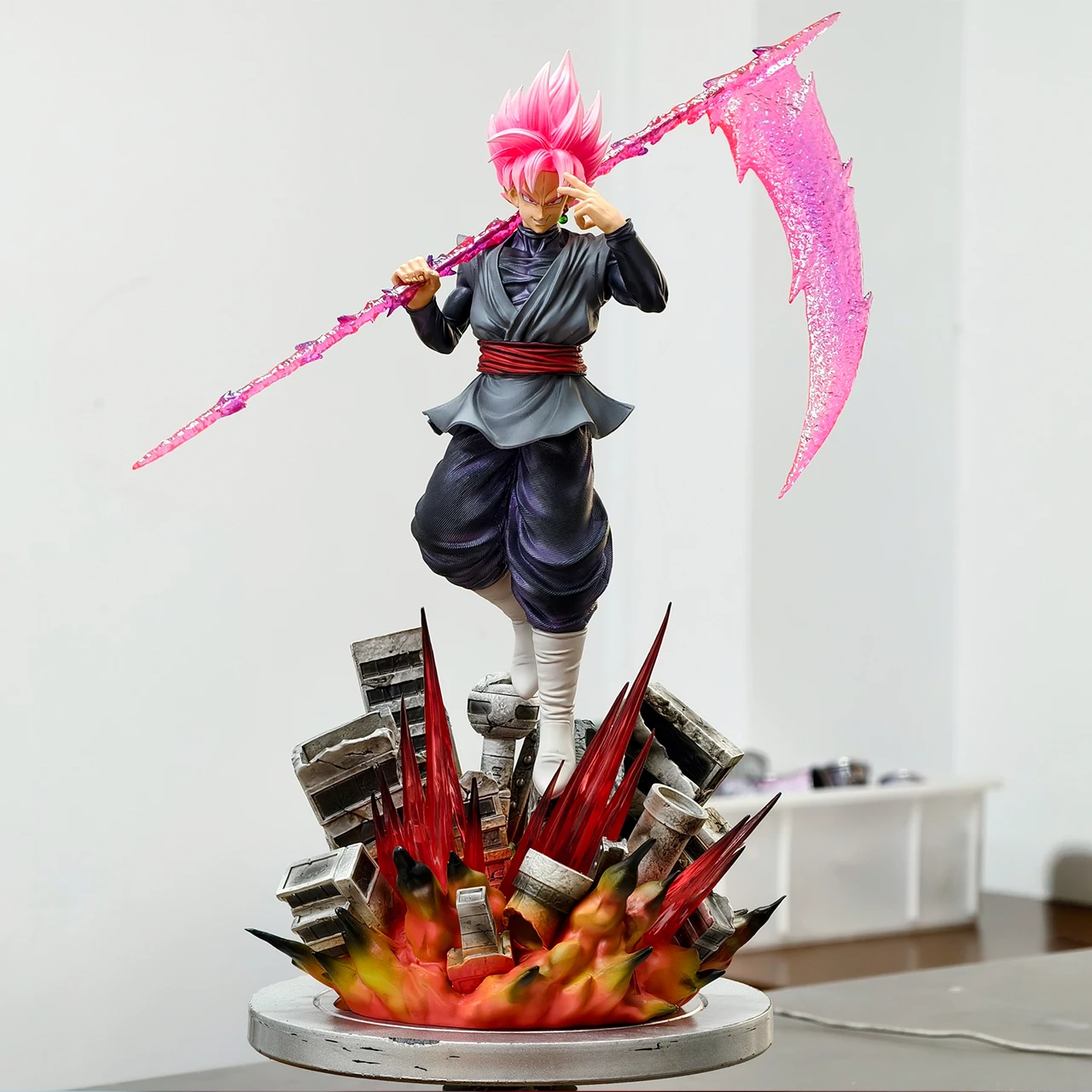 JT Statue 44.5cm/17.52inch Dragon Ball Z Zamasu Figure Led Base Black Goku Super Saiyan Action Figure Collection Model Toys Gift
JT Statue 44.5cm/17.52inch Dragon Ball Z Zamasu Figure Led Base Black Goku Super Saiyan Action Figure Collection Model Toys Gift
