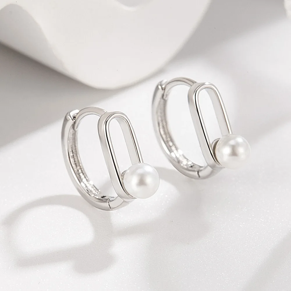 Серьги из стерлингового серебра 925 пробы, U-образные серьги с искусственным жемчугом, женские модные простые ювелирные изделия на день рождения, свадьбу, годовщину, подарок
Серьги из стерлингового серебра 925 пробы, U-образные серьги с искусственным жемчугом, женские модные простые ювелирные изделия на день рождения, свадьбу, годовщину, подарок