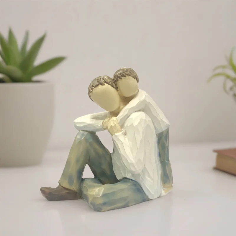 New Resin father and son sculpture creative crafts family figure statue artist home decoration memorial day father's gift
New Resin father and son sculpture creative crafts family figure statue artist home decoration memorial day father's gift