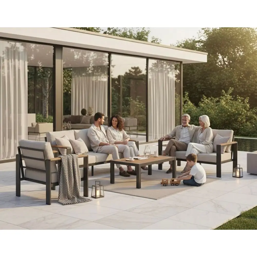 Outdoor Patio Furniture Set with Coffee Table, 4 Piece Patio Conversation Sets with Washable Thick Cushions, Outdoor Sectional
Outdoor Patio Furniture Set with Coffee Table, 4 Piece Patio Conversation Sets with Washable Thick Cushions, Outdoor Sectional