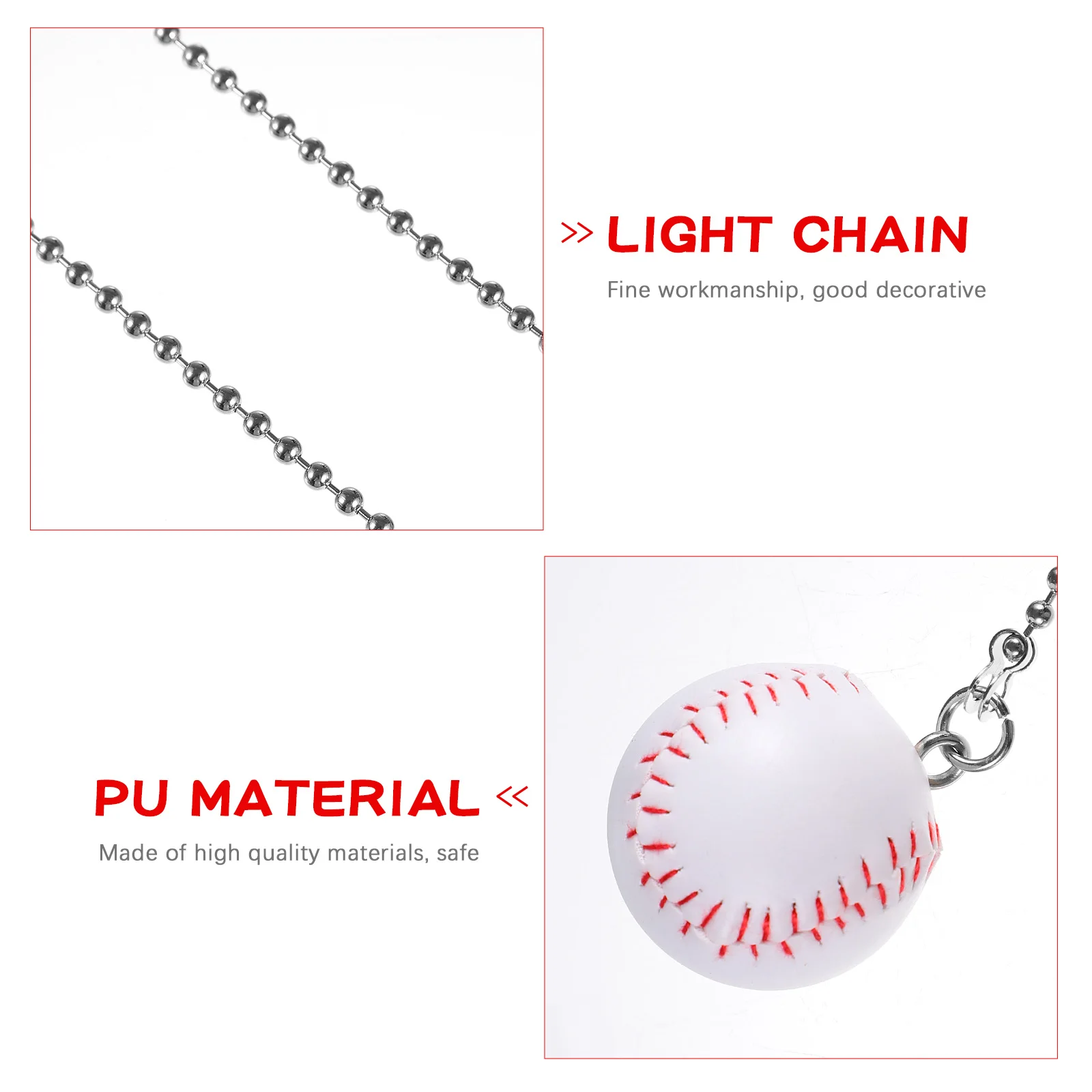 2pcs Fan Lamp Chain Baseball Shape Hanging Decoration Lamp Pendants Home Ceiling Decorative Ornaments Chandelier Pendant Party
2pcs Fan Lamp Chain Baseball Shape Hanging Decoration Lamp Pendants Home Ceiling Decorative Ornaments Chandelier Pendant Party