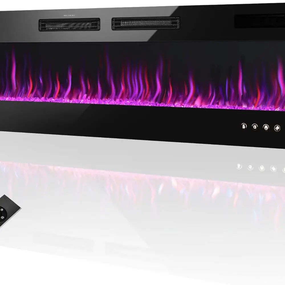 72-настенный линейный электрический каминный обогреватель, встраиваемая конструкция с пультом дистанционного управления, сенсорный экран, 750/1500 Вт, регулируемое пламя, таймер
72-настенный линейный электрический каминный обогреватель, встраиваемая конструкция с пультом дистанционного управления, сенсорный экран, 750/1500 Вт, регулируемое пламя, таймер
