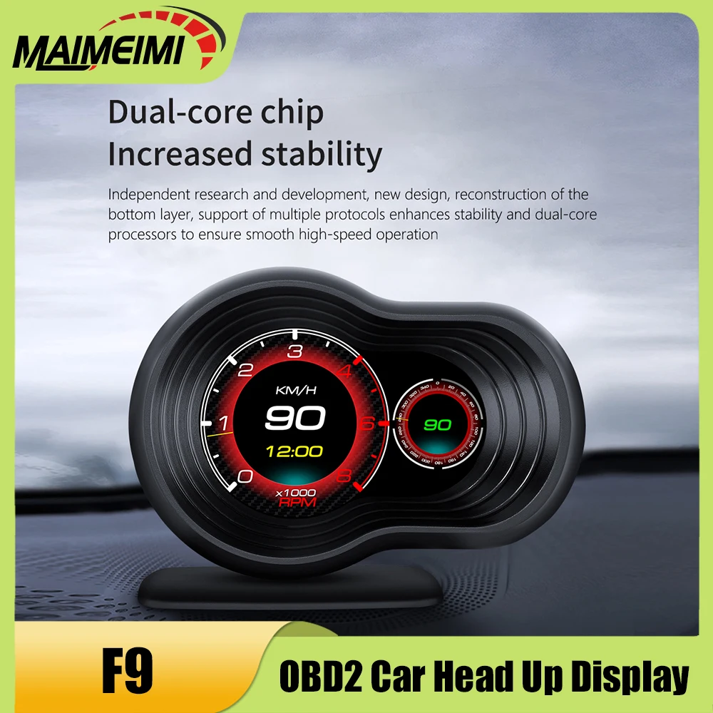 F9 OBD2 HUD Smart Car Head Up Display Gauge Speedometer Tachometer Water Temp Voltage Alarm Turbo Oil Temp Air-fuel Ratio Gauge
F9 OBD2 HUD Smart Car Head Up Display Gauge Speedometer Tachometer Water Temp Voltage Alarm Turbo Oil Temp Air-fuel Ratio Gauge