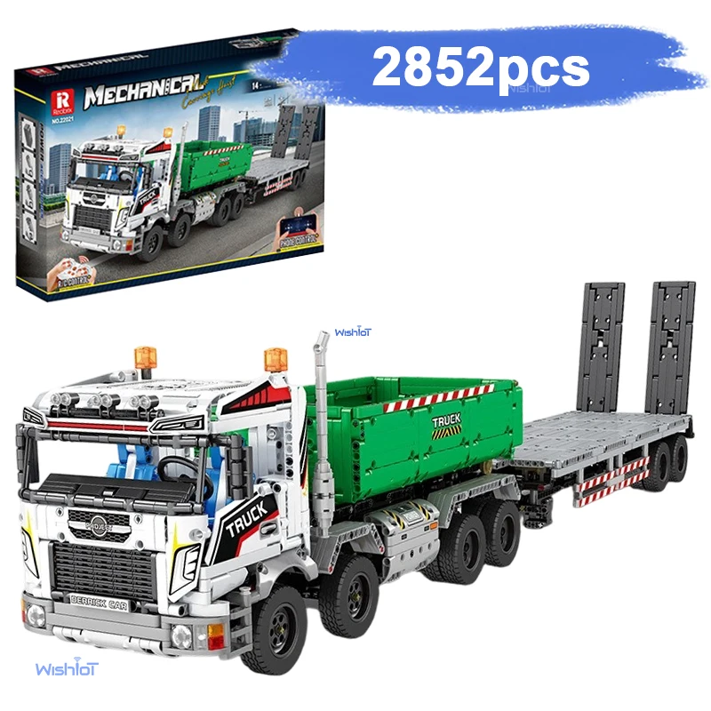 2852pcs Technical Truck Crane Vehicle Building Blocks Hook Lifting Truck Car Trailer Tow Model Bricks Set Kids Toys Gifts
2852pcs Technical Truck Crane Vehicle Building Blocks Hook Lifting Truck Car Trailer Tow Model Bricks Set Kids Toys Gifts
