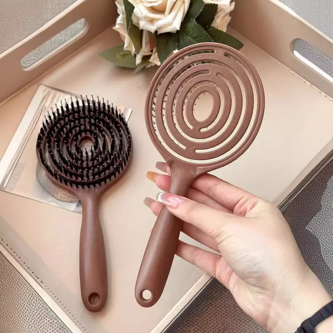 1pc Boar Bristle Detangling Hair Brush Women Scalp Massage Comb Hollow Out Wet Curly Hair Comb Barber Hairdressing Styling Tools
1pc Boar Bristle Detangling Hair Brush Women Scalp Massage Comb Hollow Out Wet Curly Hair Comb Barber Hairdressing Styling Tools