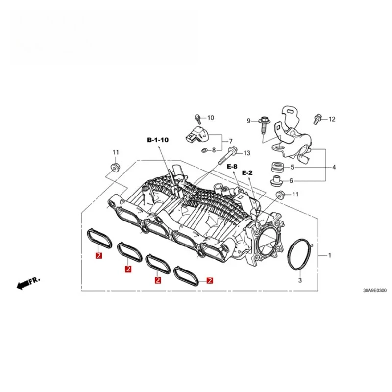 4PCS/LOT 17105-5AA-004 Intake Manifold Gasket High Sealing Performance Wear Resistant Durable Vehicle Replacement Parts
4PCS/LOT 17105-5AA-004 Intake Manifold Gasket High Sealing Performance Wear Resistant Durable Vehicle Replacement Parts