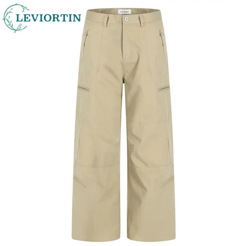 Мужская модная американская уличная спецодежда, прямые брюки, свободные однотонные брюки с карманами на молнии, повседневные широкие брюки
Мужская модная американская уличная спецодежда, прямые брюки, свободные однотонные брюки с карманами на молнии, повседневные широкие брюки