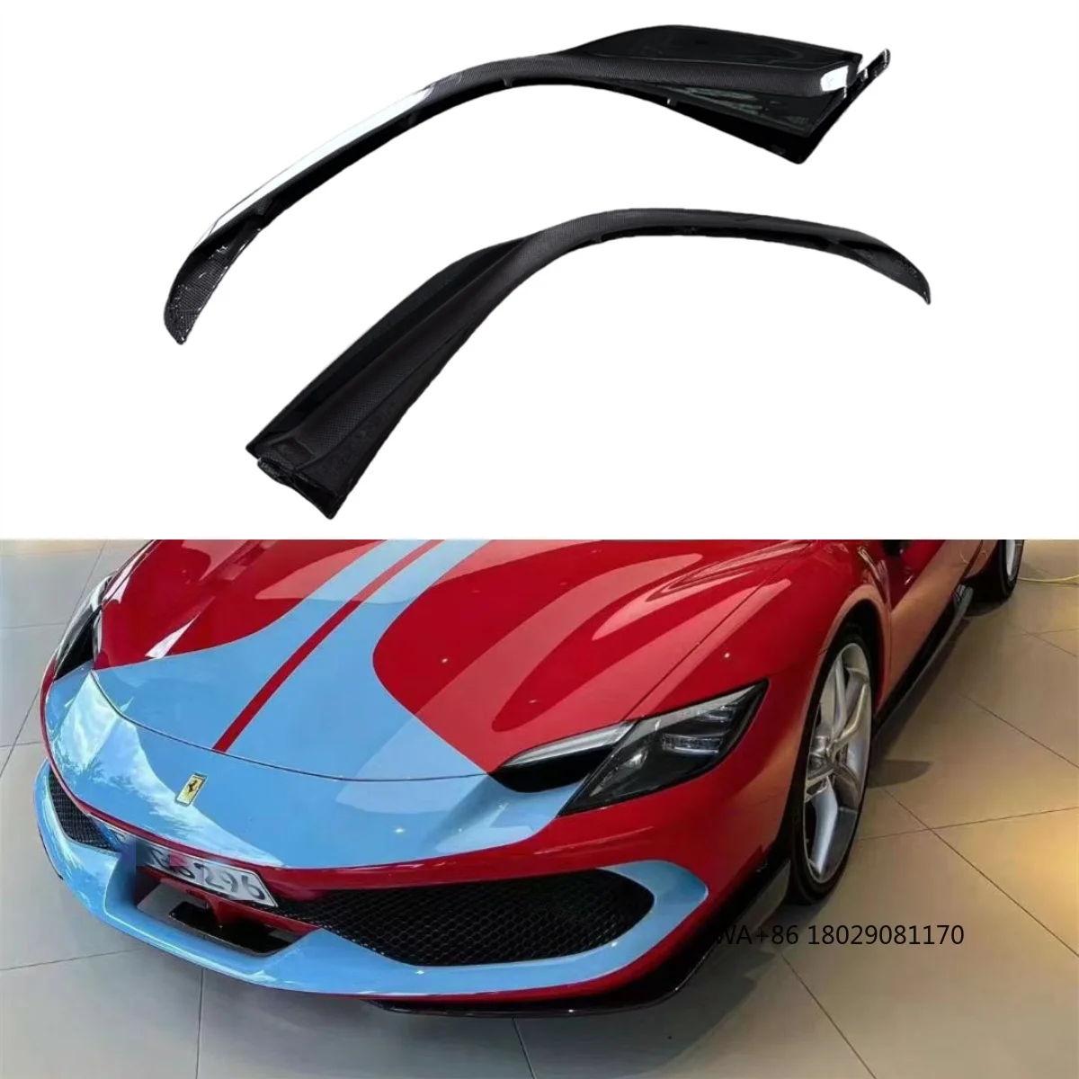 Suitable for 296GTB Modification and Upgrade, AF Style Dry Carbon Fiber Front Corner Cover, 296GTB Front Diffuser
Suitable for 296GTB Modification and Upgrade, AF Style Dry Carbon Fiber Front Corner Cover, 296GTB Front Diffuser