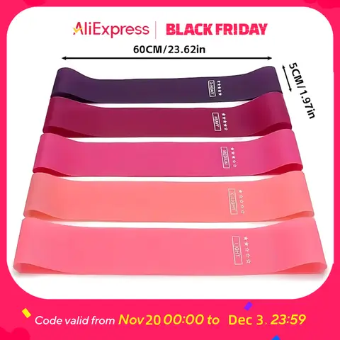 ​5-Level Glute Bands Set - The Perfect Fitness Gift for New Year Goals - Lift, Tone & Strengthen with This Resistance Band Kit​