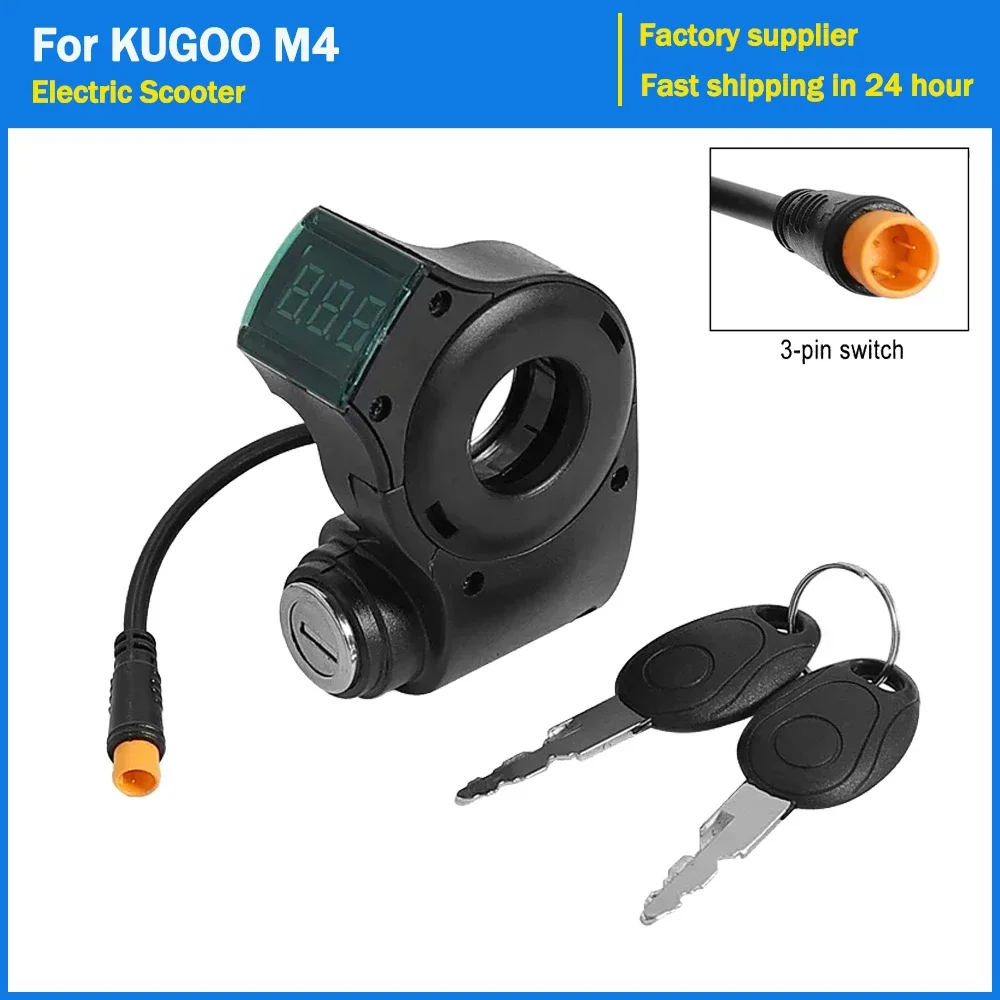 3Pin Lgnition Lock Key Thumb Throttle for KUGOO M4 XiaoMi M365 Electric Scooter Voltmeter Digital Voltage Display Switch E-Bike
3Pin Lgnition Lock Key Thumb Throttle for KUGOO M4 XiaoMi M365 Electric Scooter Voltmeter Digital Voltage Display Switch E-Bike