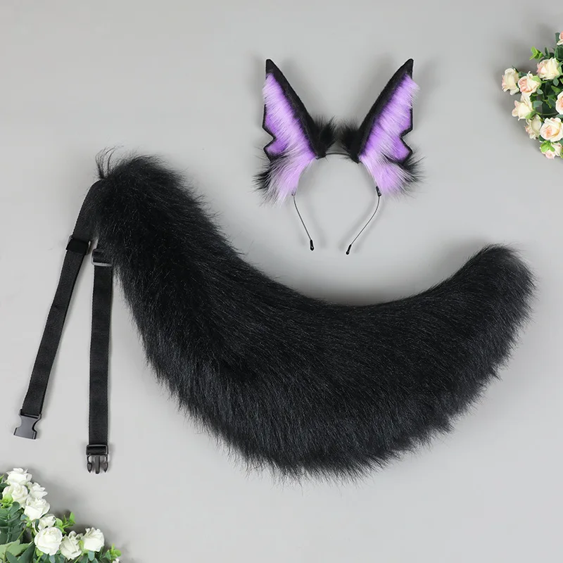 Simulation Plush Animal Ear Props Headgear Comics Cosplay Hair Accessories Wolf Ears Headband Dark Night Jackal Ears Headband
Simulation Plush Animal Ear Props Headgear Comics Cosplay Hair Accessories Wolf Ears Headband Dark Night Jackal Ears Headband