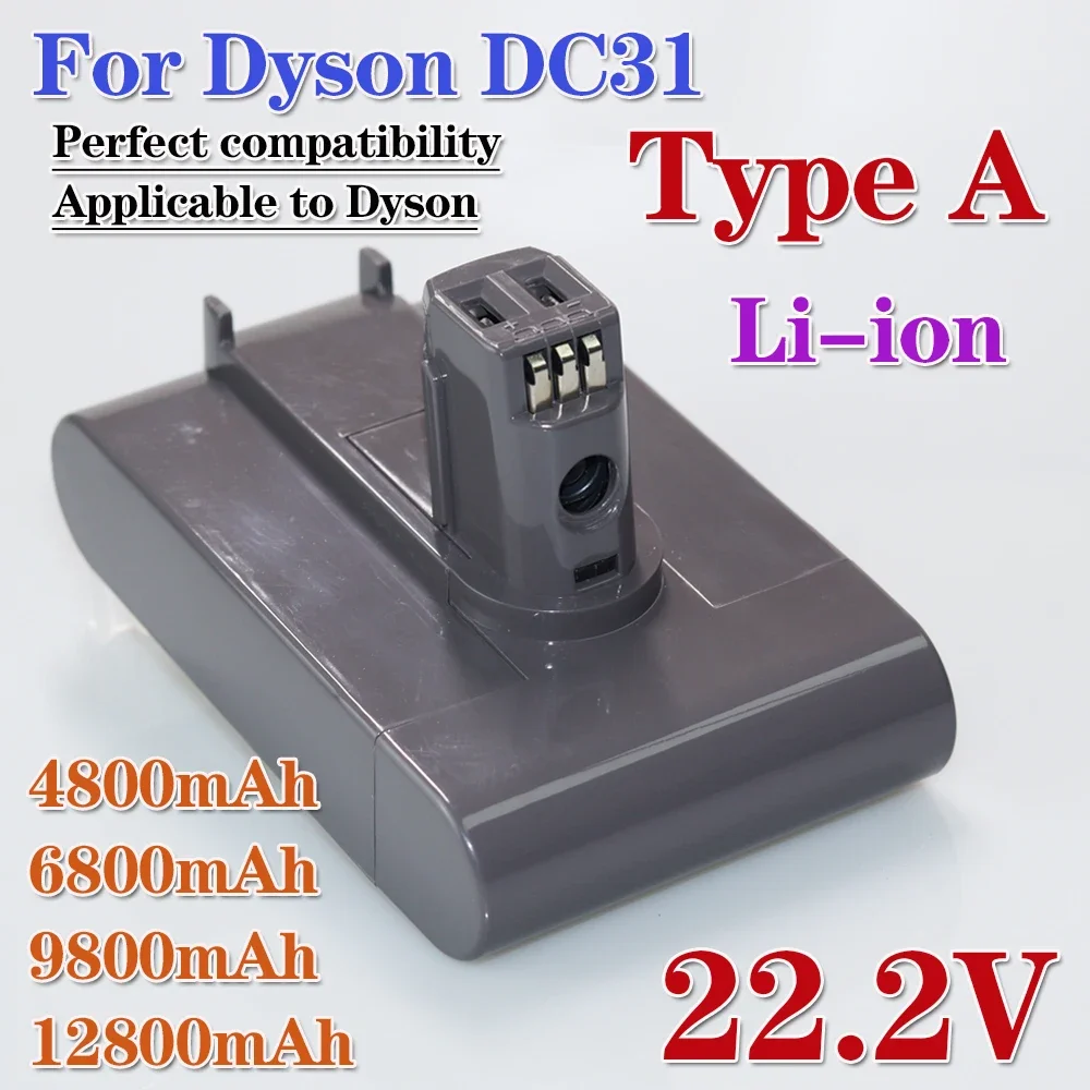 NEW (Type A) 22.2V 12800mAh Li-ion Vacuum Battery for Dyson DC35, DC45 DC31, DC34, DC44, DC31 Animal, DC35 Animal,917083-01
NEW (Type A) 22.2V 12800mAh Li-ion Vacuum Battery for Dyson DC35, DC45 DC31, DC34, DC44, DC31 Animal, DC35 Animal,917083-01