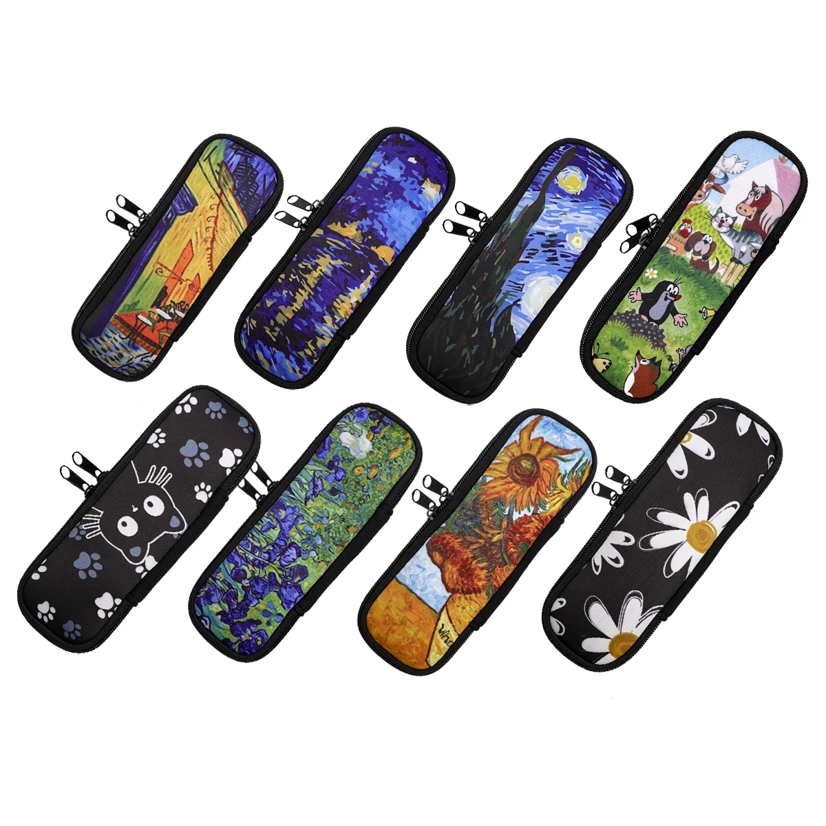 Van Gogh Oil Pencil Cases Cartoon Animals Pen Bags Zipper Multifunctional Storage Bag Students Stationery School Office Supplies
Van Gogh Oil Pencil Cases Cartoon Animals Pen Bags Zipper Multifunctional Storage Bag Students Stationery School Office Supplies