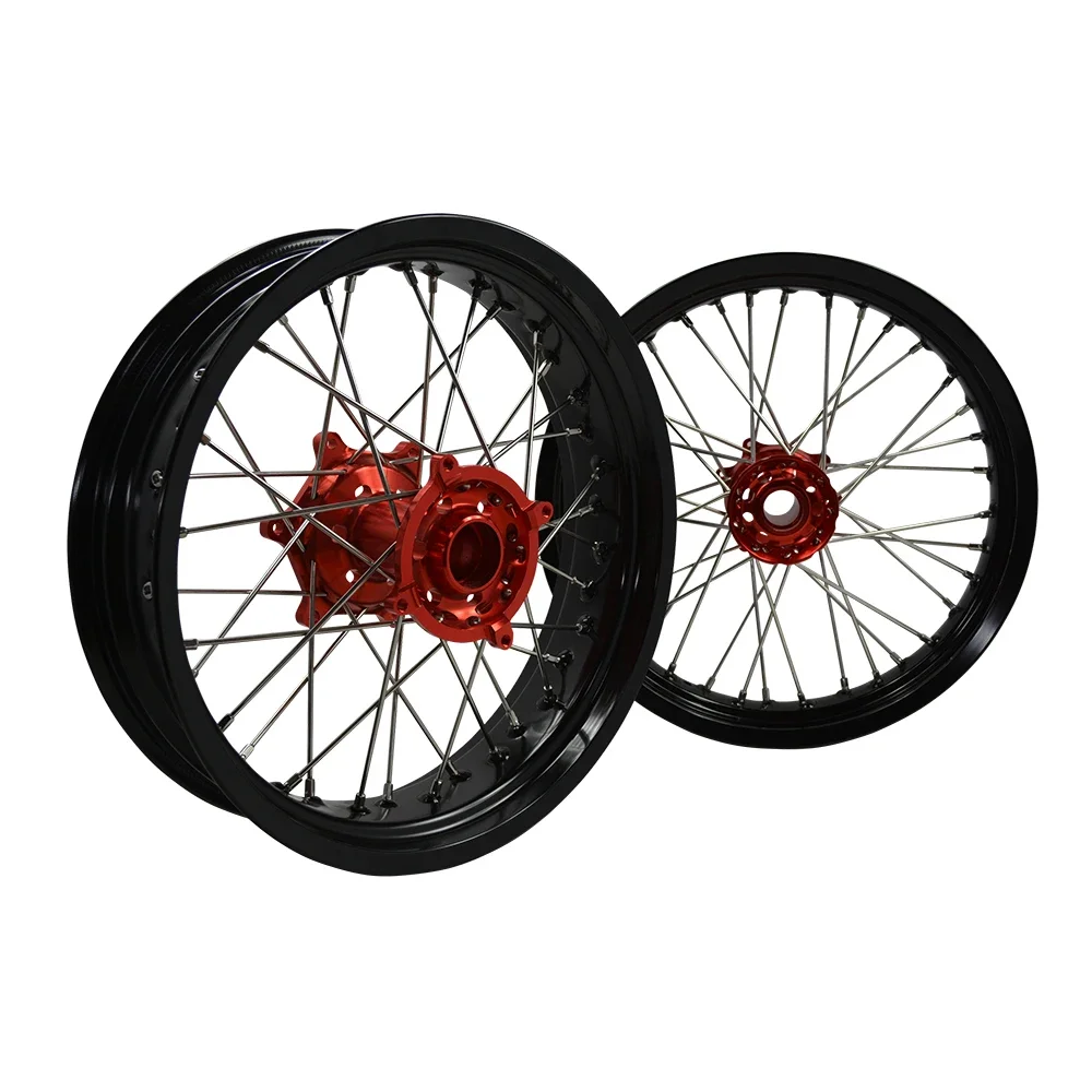 Колеса JS Racing Wheels CRF Supermoto 17 дюймов, черный обод, красная ступица
Колеса JS Racing Wheels CRF Supermoto 17 дюймов, черный обод, красная ступица