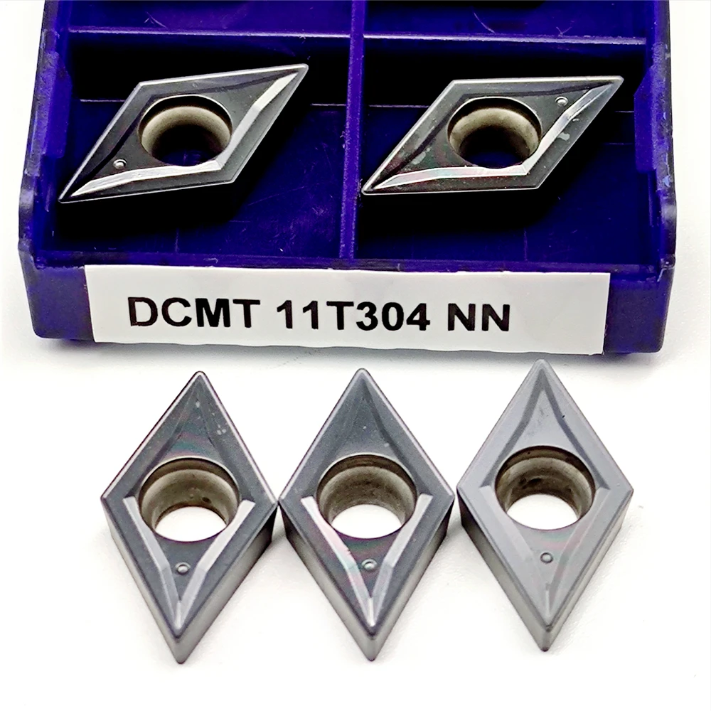 DCMT11T304 Carbide Insert CNC Lathe Tool LT10 NN 10PCS Indexable Turning Inserts for Stainless Steel Alloy Steel Cast Iron
DCMT11T304 Carbide Insert CNC Lathe Tool LT10 NN 10PCS Indexable Turning Inserts for Stainless Steel Alloy Steel Cast Iron