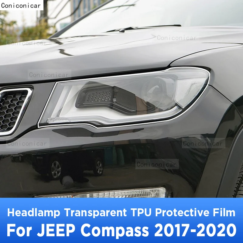 Для JEEP COMPASS 2017-2020 автомобильная внешняя фара против царапин передняя лампа прозрачная защитная пленка из ТПУ аксессуары 
Для JEEP COMPASS 2017-2020 автомобильная внешняя фара против царапин передняя лампа прозрачная защитная пленка из ТПУ аксессуары