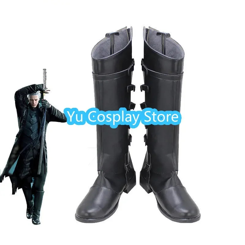 Yu-Cosplay Vergil Cosplay Shoes Black PU Leather Shoes Halloween Carnival Boots Cosplay Prop Custom Made
Yu-Cosplay Vergil Cosplay Shoes Black PU Leather Shoes Halloween Carnival Boots Cosplay Prop Custom Made
