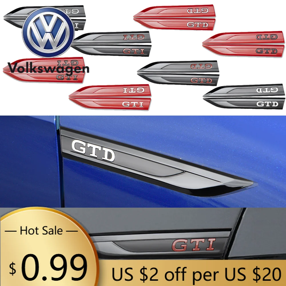 Для VOLKSWAGEN VW, 2 шт., 3D-эмблемы из АБС-пластика для боковых крыльев автомобиля, наклейки-эмблемы GTI GTD для декорации Volkswagen VW Tiguan Jetta
Для VOLKSWAGEN VW, 2 шт., 3D-эмблемы из АБС-пластика для боковых крыльев автомобиля, наклейки-эмблемы GTI GTD для декорации Volkswagen VW Tiguan Jetta