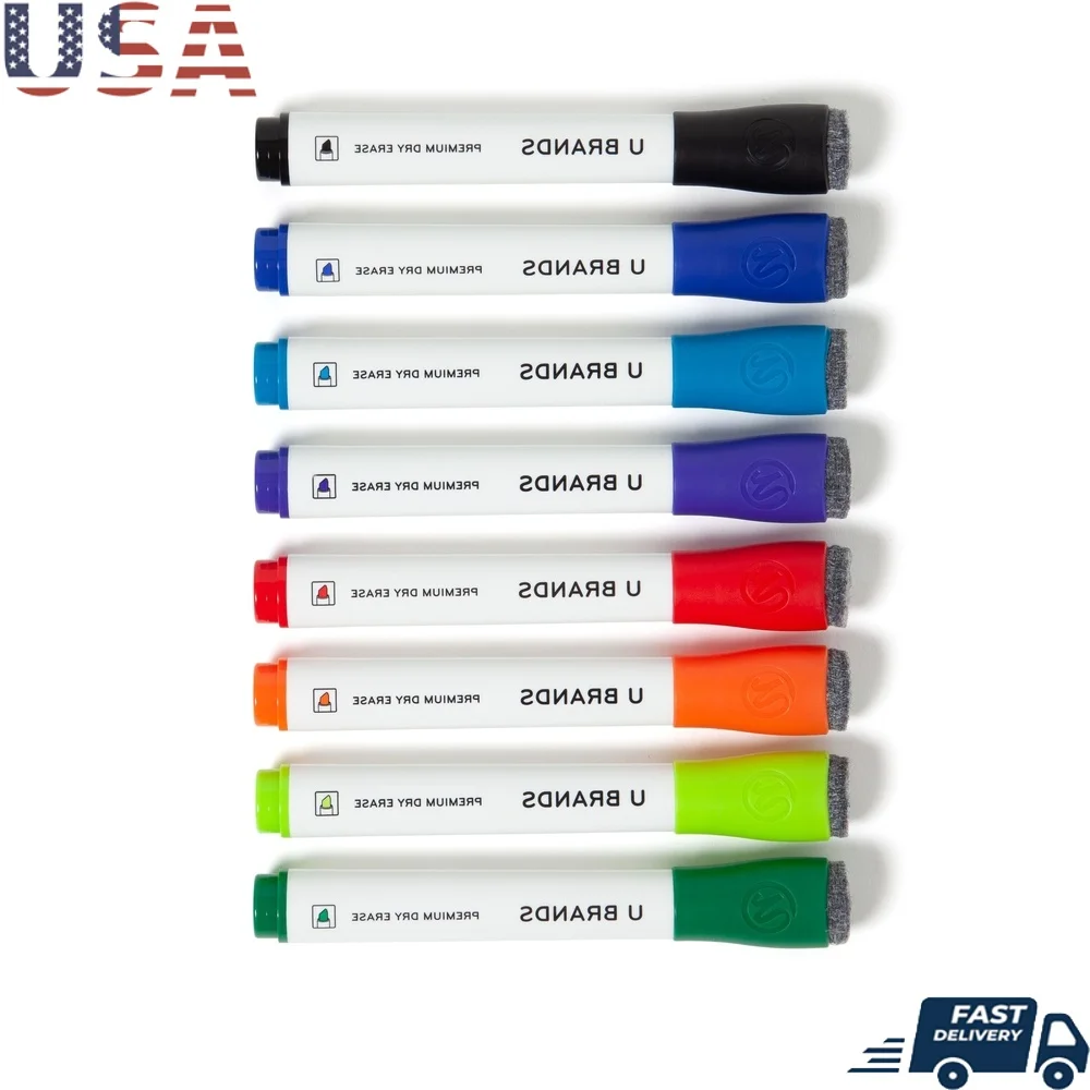 Dry Erase Markers Chisel Tip Set 8 Count Multi Color Low Odor Non Toxic Ink Built In Eraser Magnetic Classroom Office
Dry Erase Markers Chisel Tip Set 8 Count Multi Color Low Odor Non Toxic Ink Built In Eraser Magnetic Classroom Office