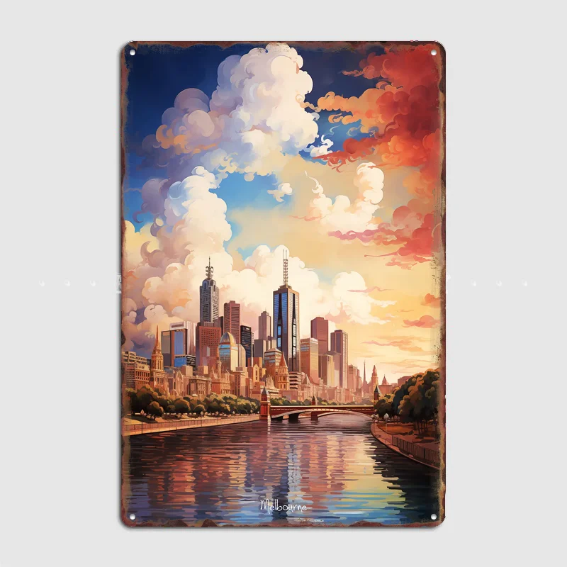 MELBOURNE Oil Painting Travel Scenic Spot Retro Poster Metal Sign Club Indoor Room Wall Decor Custom Posters Home Decor
MELBOURNE Oil Painting Travel Scenic Spot Retro Poster Metal Sign Club Indoor Room Wall Decor Custom Posters Home Decor