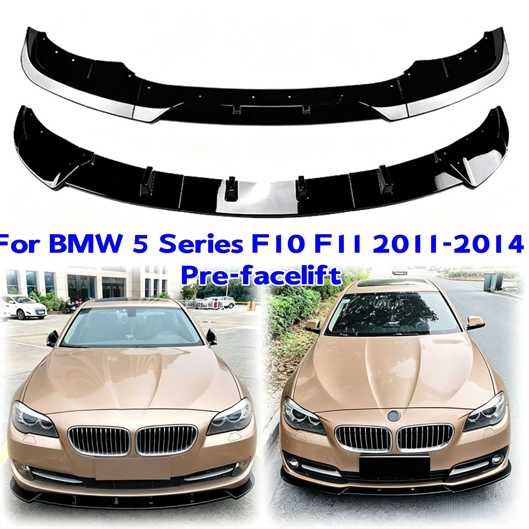 Front Bumper Lip Spoiler Splitter Diffuser Body Kit Tuning ABS Protector Cover For BMW 5 Series F10 F11 2011-2014 Pre-facelift
Front Bumper Lip Spoiler Splitter Diffuser Body Kit Tuning ABS Protector Cover For BMW 5 Series F10 F11 2011-2014 Pre-facelift