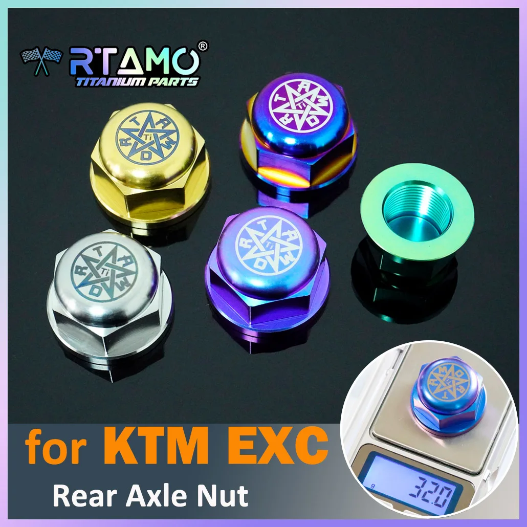 RTAMO Titanium Alloy Nut M20X1.5P Closed Nut Rear Axle Nut Fasteners for KTM EXC Rear Nut
RTAMO Titanium Alloy Nut M20X1.5P Closed Nut Rear Axle Nut Fasteners for KTM EXC Rear Nut